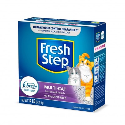 Arena Para Gato Fresh Step  Multi-Cat Febreze